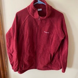 Columbia Red Zip Up Size 1X